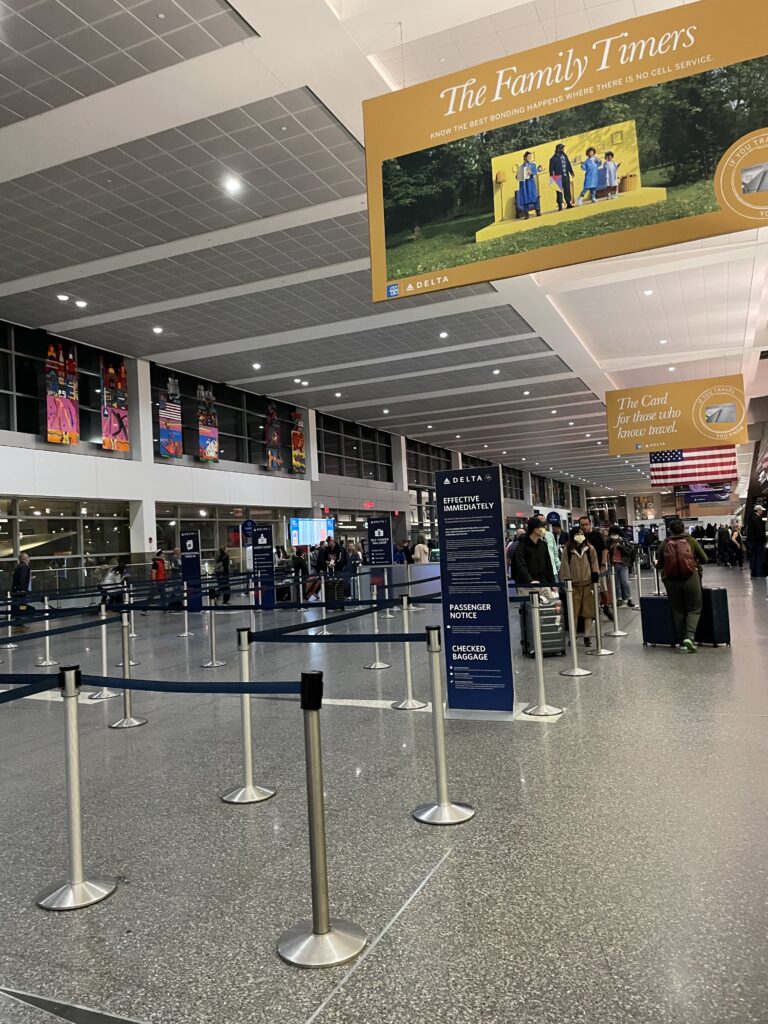 Departure lobby at Boston Logan Airport