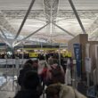 Line for TSA PreCheck and Oneworld Priority at JFK's T8